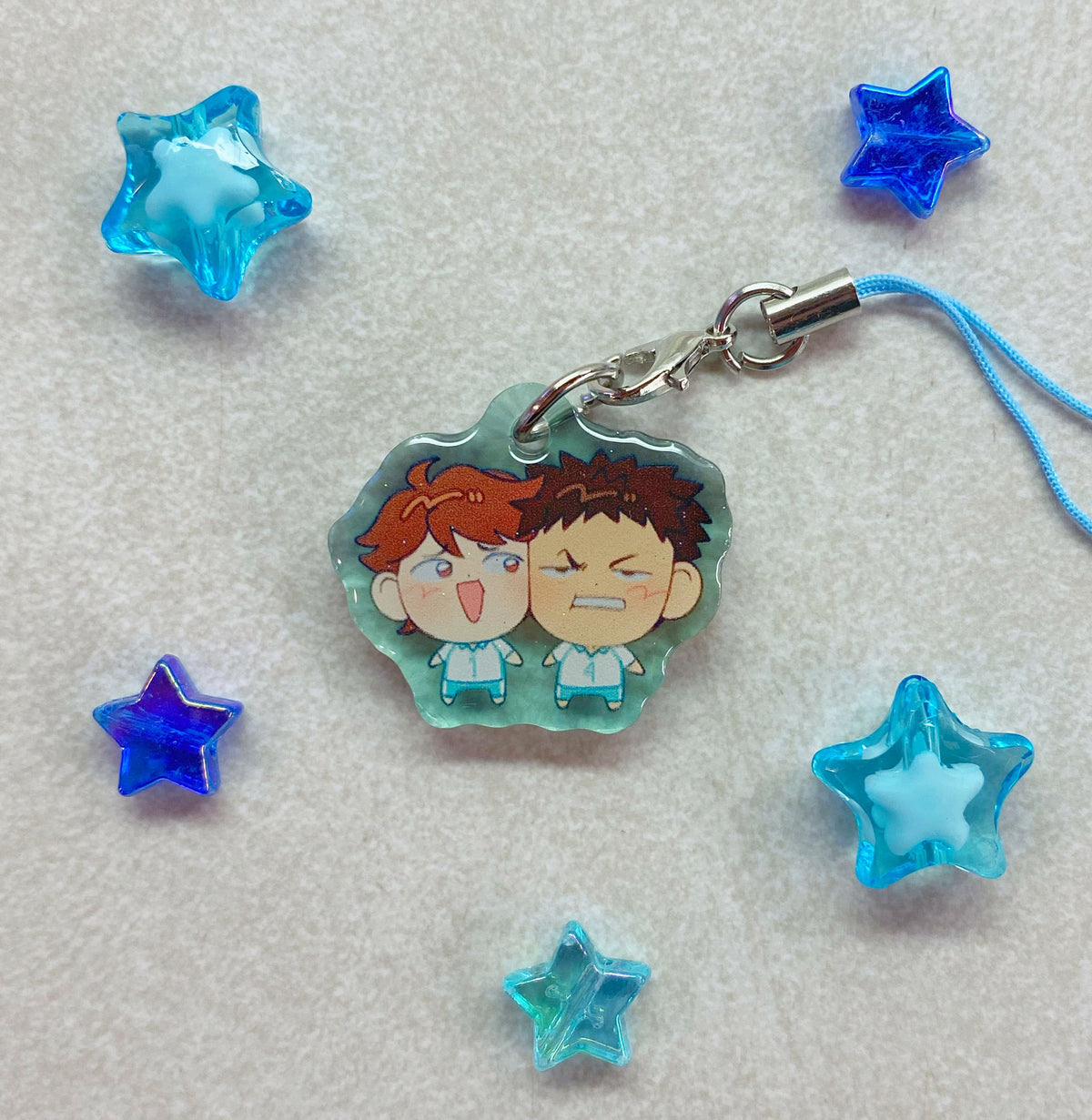 3CM Haikyuu Glitter Epoxy Phone Charms