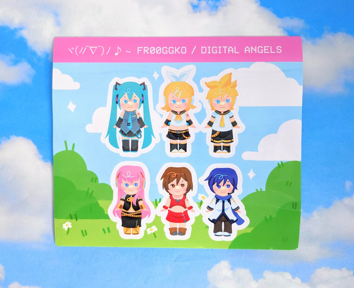 Digital Angels Sticker Sheet