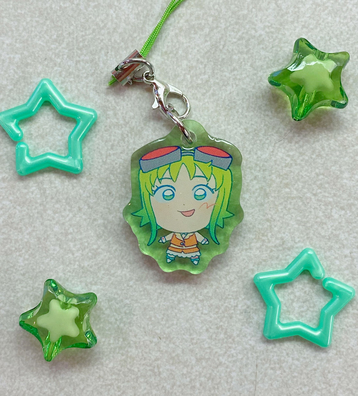 3cm Vocaloid Glitter Epoxy Phone Charms