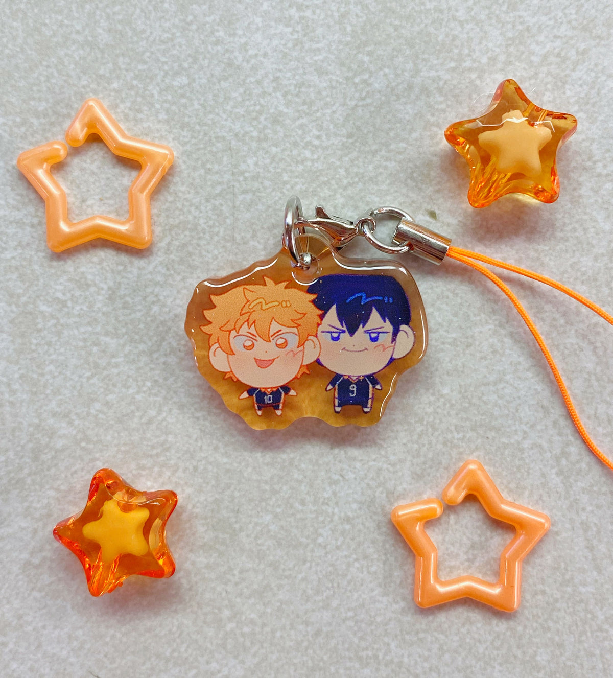 3CM Haikyuu Glitter Epoxy Phone Charms