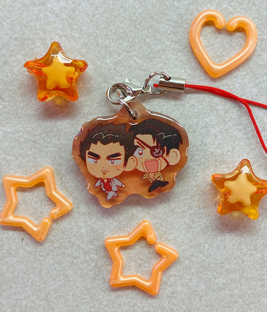 3cm Kazumaji Yakuza Glitter Epoxy Phone Charm