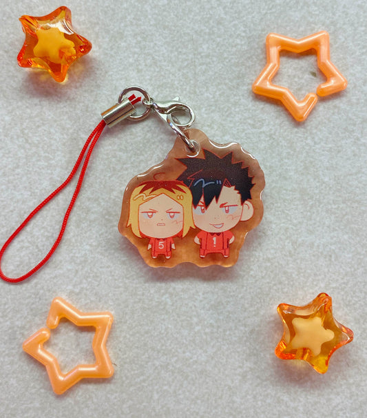3CM Haikyuu Glitter Epoxy Phone Charms