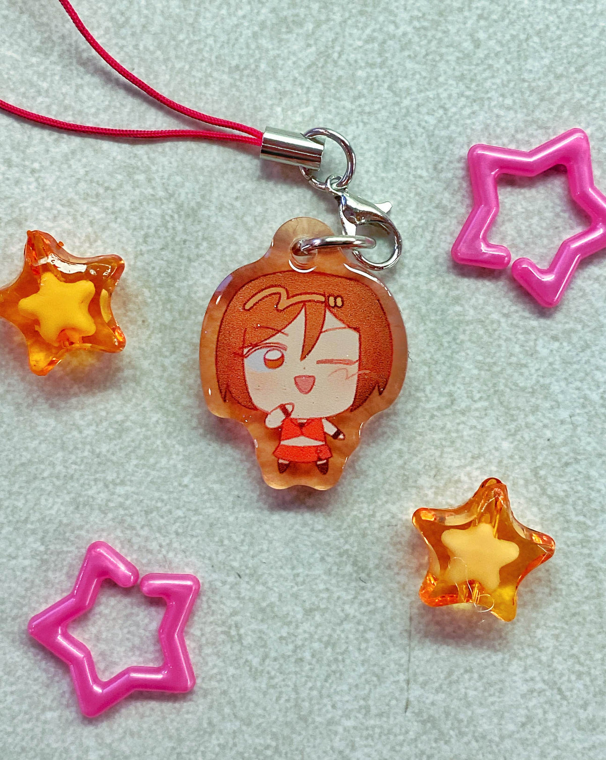 3cm Vocaloid Glitter Epoxy Phone Charms