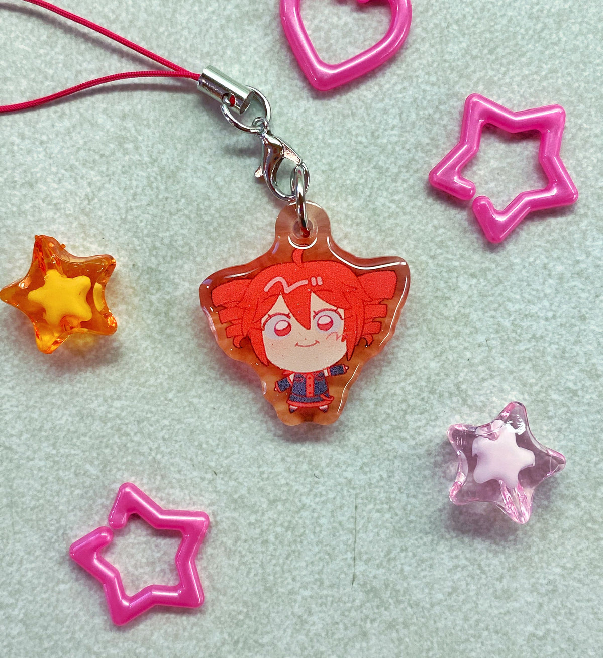 3cm Vocaloid Glitter Epoxy Phone Charms